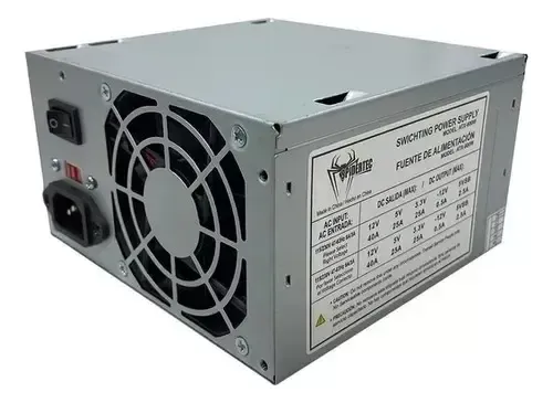 Fuente De Poder 600w Sata Atx 20+4 Para Pc