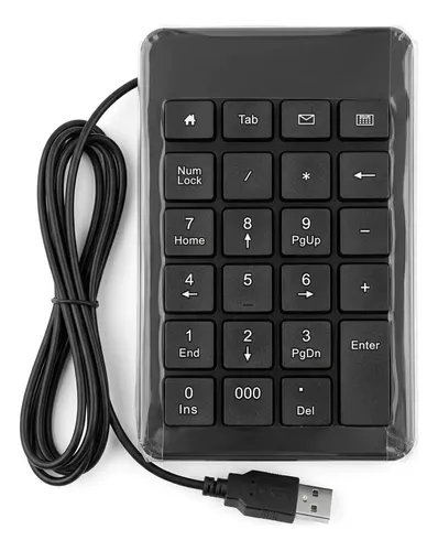 Teclado Numérico Cableado Usb D500 De Laptop/computadora