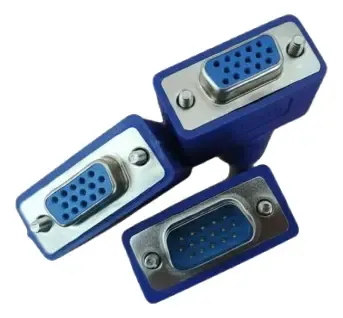 Splitter Vga 1 Macho A 2 Hembras Duplica Mismo Video Pc