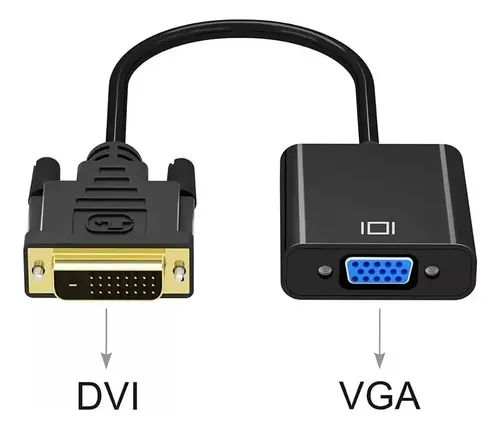 Transformador De Video Dvi Macho 24+1 A Vga Hembra