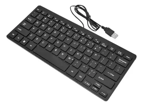 Mini Keyboard K-1000 Teclado Usb Negro