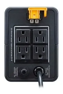 Ups Apc 700va Usb 4 Tomas Respaldo Bateria 360w Tienda Fisic Negro