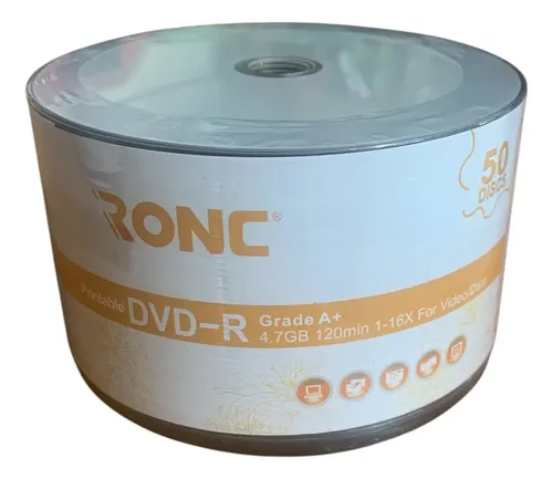 Dvd Virgen Base Blanco Printable Ronc 4.7 Gb/120min 16 X