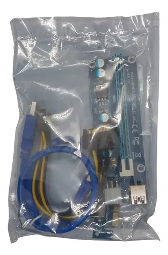 Riser Pci Express 1x A 16x Usb 3.0 Sata 4 Pines Para Gpu