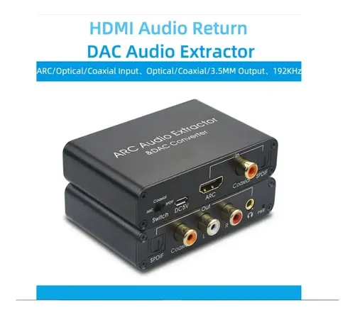 Extractor De Audio Arc Hdmi Av Audio Digital-analogo