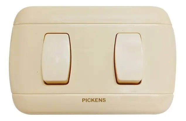Pickens Beige Single Switch, 2 Modules