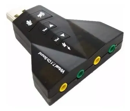 Tarjeta De Sonido Usb Externa Virtual 7.1 3d Tipo Pendrive