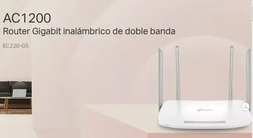 Router Inalambrico Wi-fi Doble Banda Ac1200 Gigabit Ec220-g5
