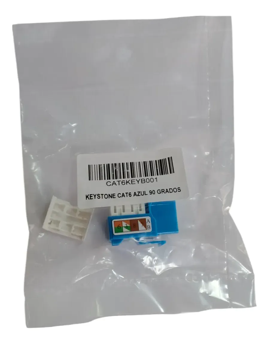 Coupler Para Faceplate De Internet Toma Red 90 Grados Cat6