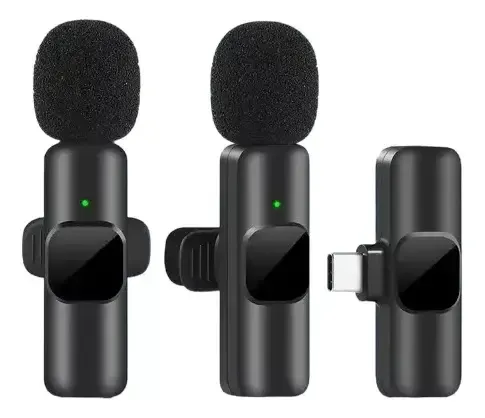 Microfono Balita K11 Inalambrico Lavalier Tipo C Usb iPhone Negro