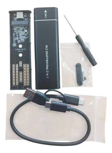 Case Enclosure Disco Externo M.2 Nvme Tipo C Usb 3.0/3.1 Negro