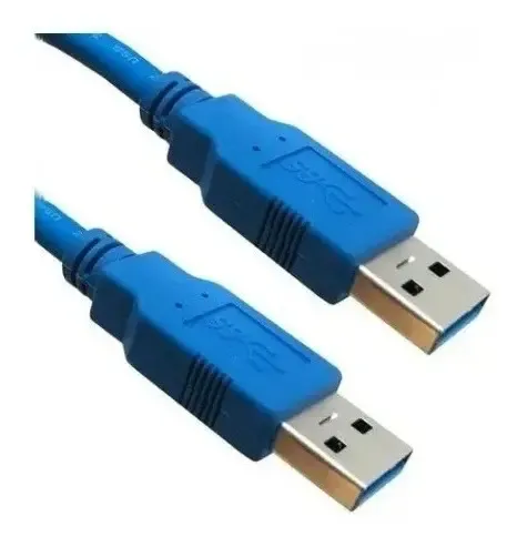 Cable Usb Tipo A Macho Macho Para Transmisión De Datos Disco Azul