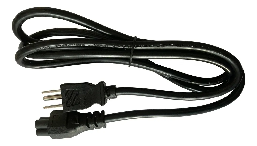 Cable Poder Mickey Trebol Corriente 1.5 Mt Cargador Laptop Negro
