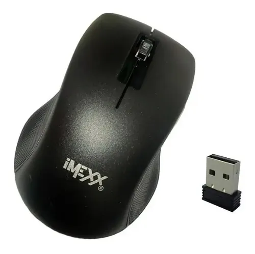 Mouse Raton Inalambrico Wireless Receptor Usb 2.4ghz Optico Negro