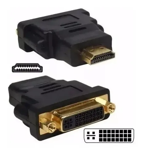Adaptador Convertidor Dvi 24+5 Pines Hembra A Hdmi Macho