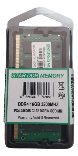 Memoria Ram Para Laptop 16gb Ddr4 3200mhz Pc4-25600s Star