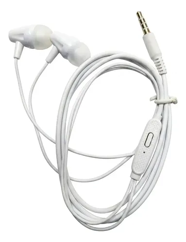 Audifonos Manos Libres Alambricos Blanco Sencillos
