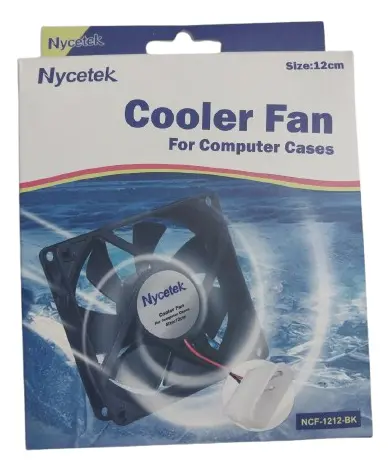 Fan Cooler 12x12cm Molex 4 Pines 12v Solo Pc Case Tornillos