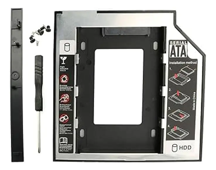 9.5 mm HDD/SSD Secondary Drive Caddy Adapter for DVD Bay
