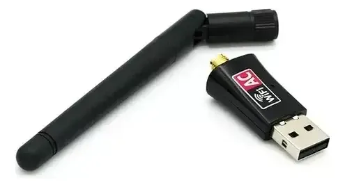 Wifi Usb Con Antena Amplificadora De Señal Dual Band 600mbps